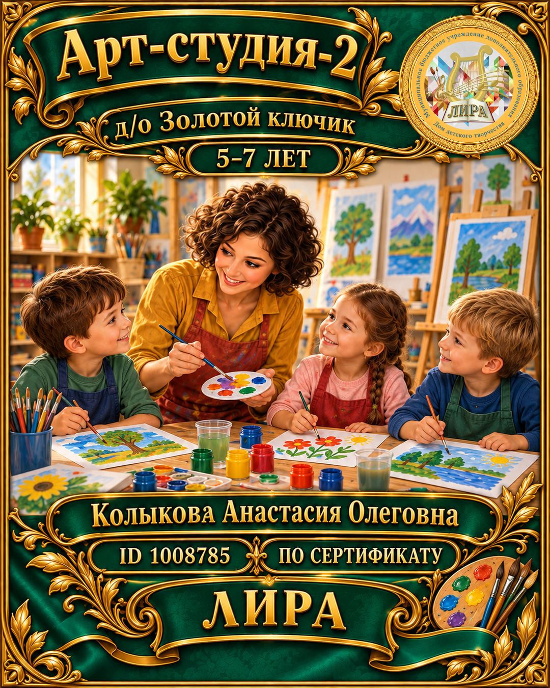 Афиша: Арт-студия-2 д/о Золотой ключик