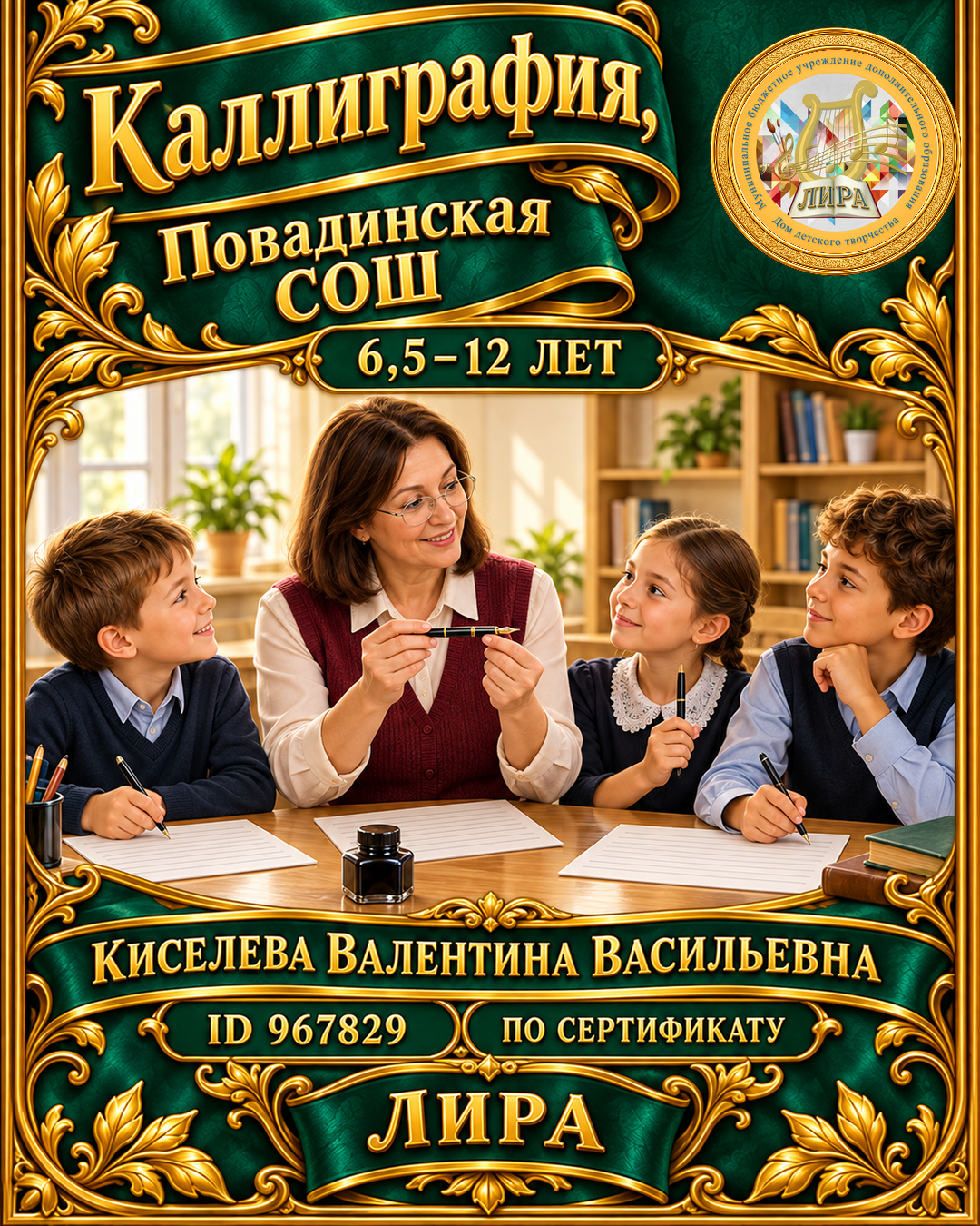 Афиша: Каллиграфия, Повадинская СОШ