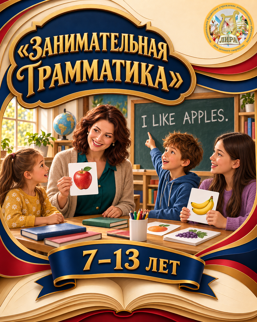 Афиша программы «Занимательная грамматика»