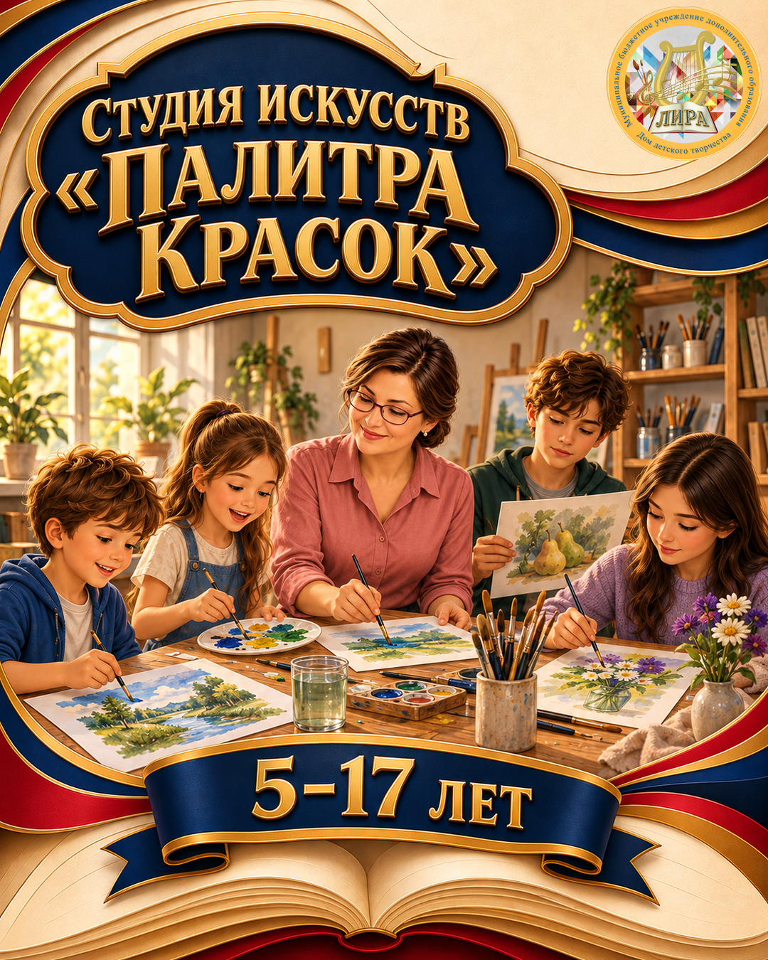 Афиша программы «СТУДИЯ ИСКУССТВ «ПАЛИТРА КРАСОК» ПФДОД